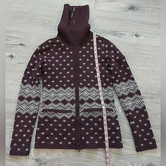 Athleta Teton Full Zip Wool Blend Sweater Jacket Womens Size Small - Picture 4 of 8